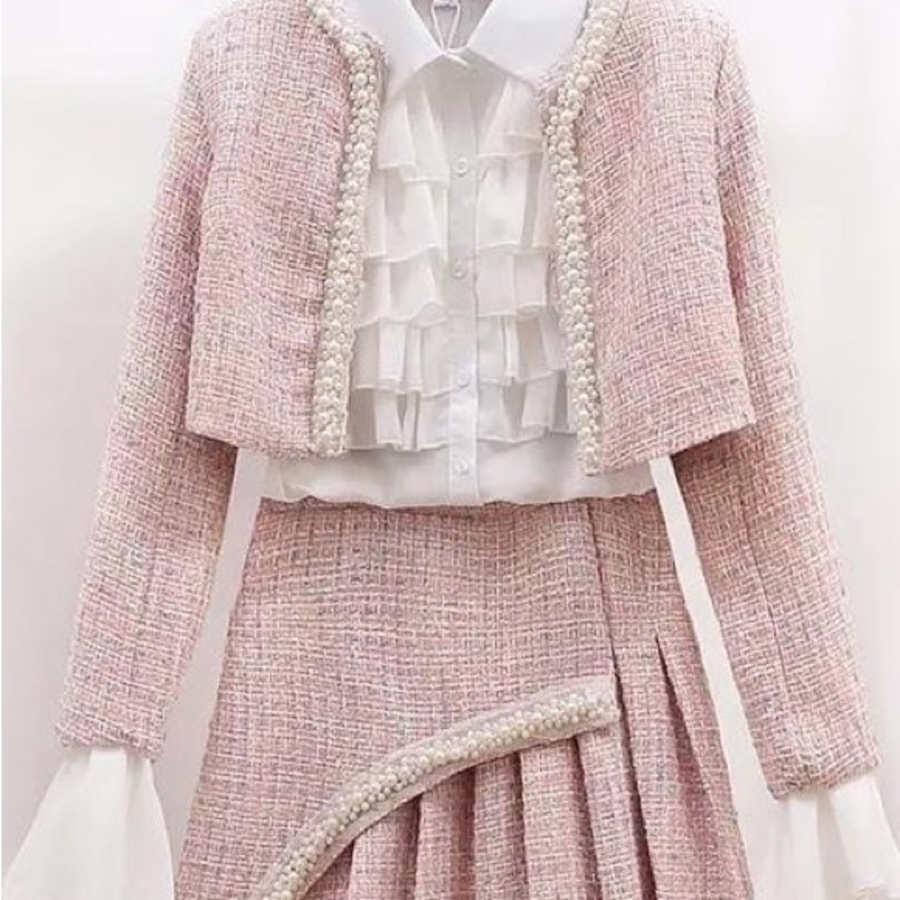 3 piece tweed suiting NWT